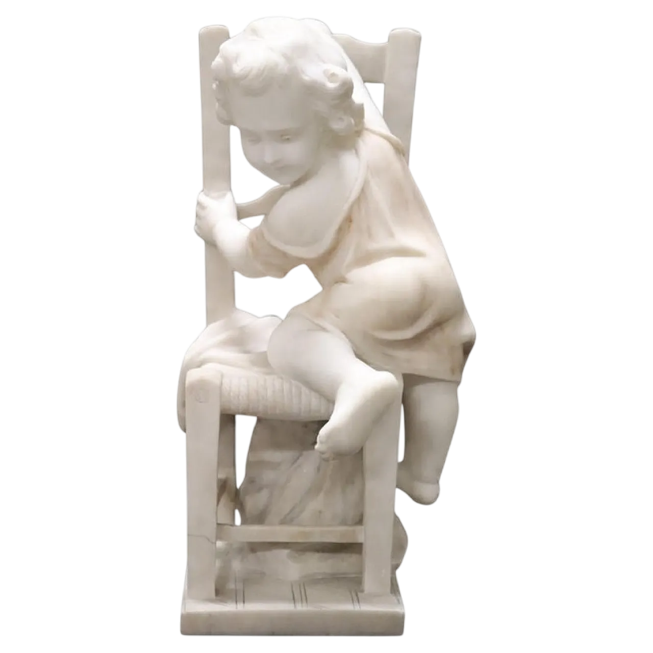 White marble sculpture signed A. Cipriani 19
