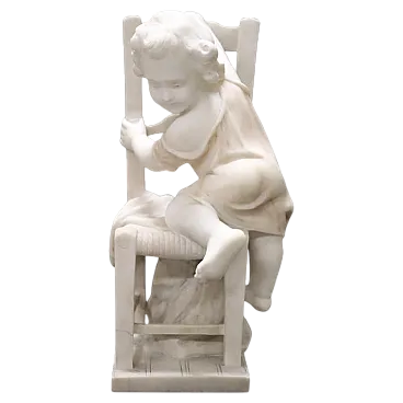 White marble sculpture signed A. Cipriani