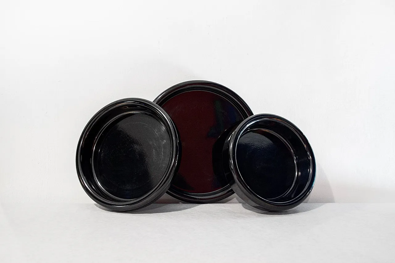 3 Centrotavola in metallo di Gianfranco Frattini per Progetti, anni 70 3