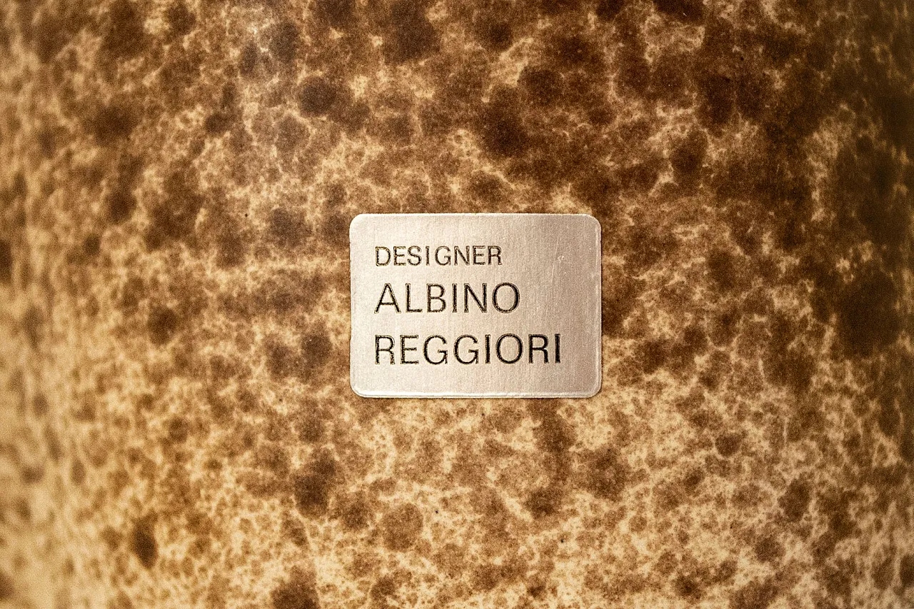 Caraffa con 6 bicchieri di Albino Reggiori, anni '70 5