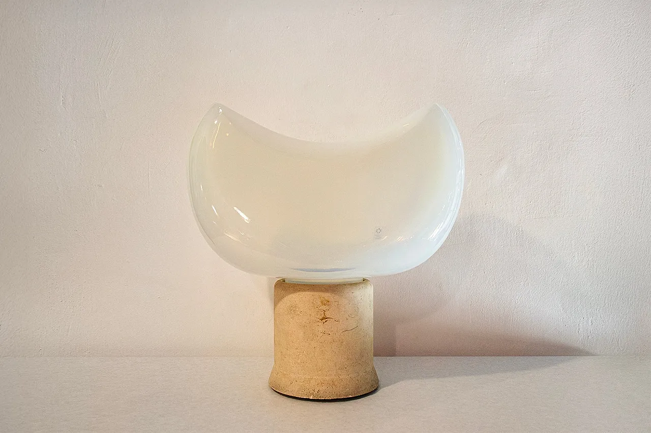 Lampada Aghia in vetro di Murano di Pamio e Toso per Leucos, anni '70 1