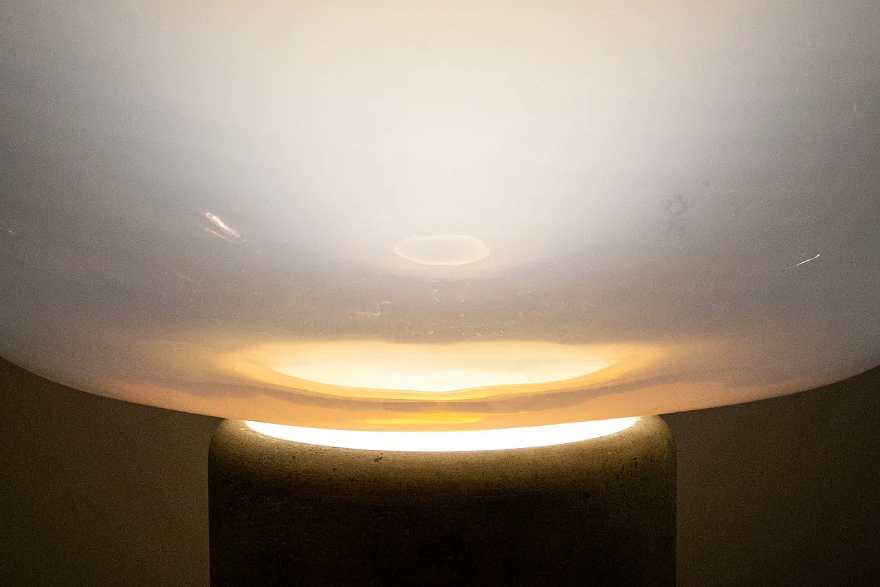 Lampada Aghia in vetro di Murano di Pamio e Toso per Leucos, anni '70 5