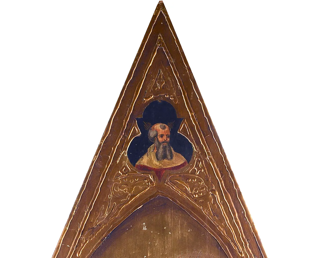 Tempera painting on panel with saints, 19th century 7