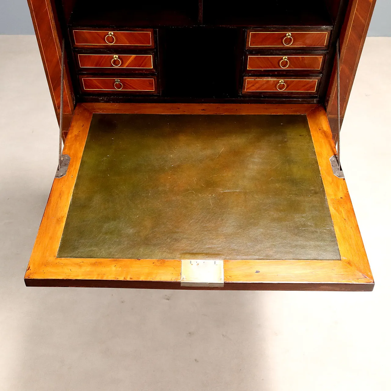 Wood and marble secretary desk, late 19th century 8