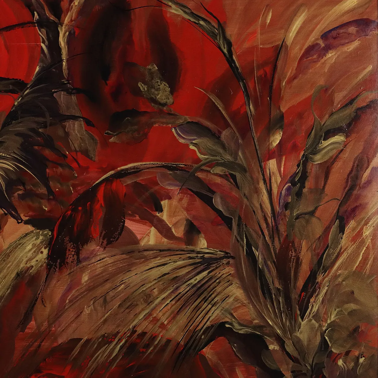 Annabel Adler, tecnica mista su tela con cornice, '900 4