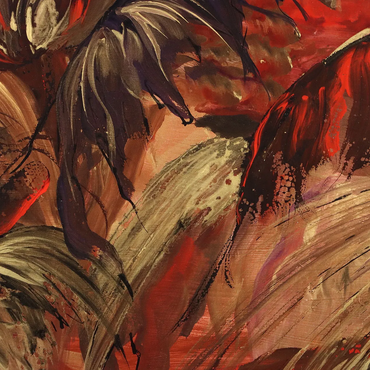 Annabel Adler, tecnica mista su tela con cornice, '900 6