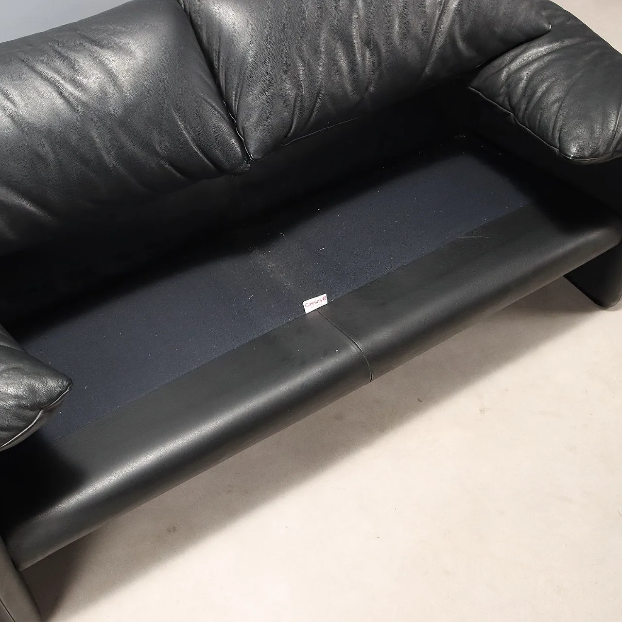 Sofa with foam padding and leather upholstery, 20th century 7