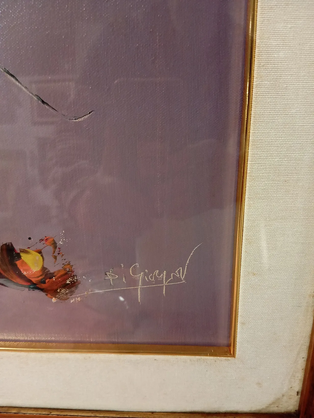 Painting oil on canvas, flower, 90s 4