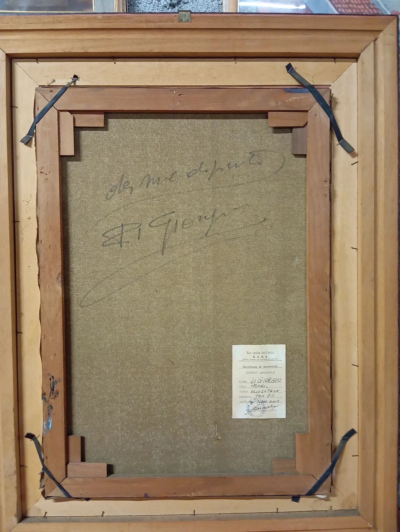 Painting oil on canvas, flower, 90s 6