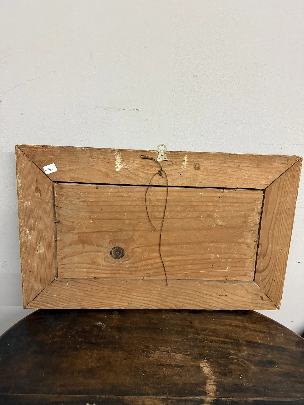 Landscape oil on panel, France with gilded frame, 1850 8