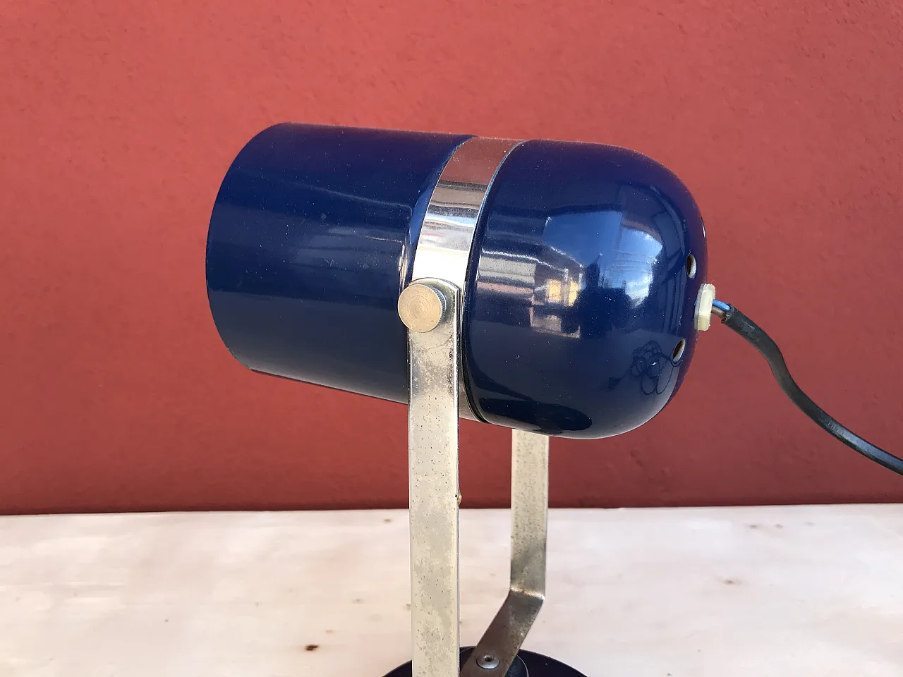 Lamp by Stanislav Indra blue, 70s 3