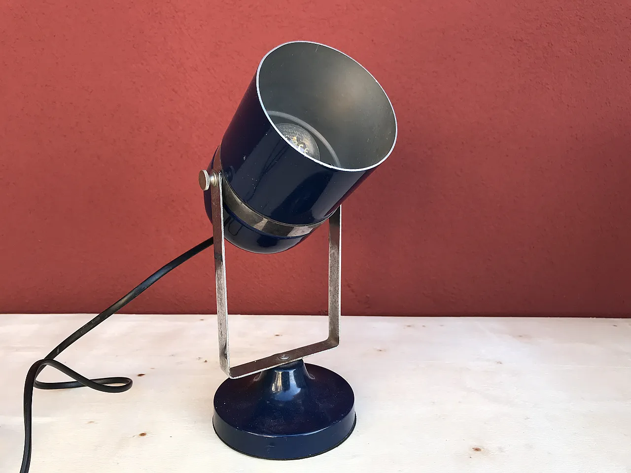 Lamp by Stanislav Indra blue, 70s 4