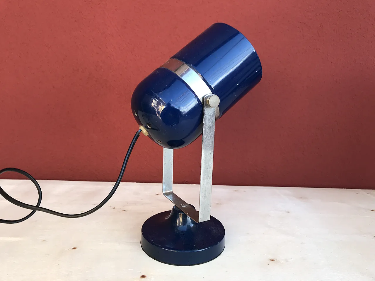 Lamp by Stanislav Indra blue, 70s 5