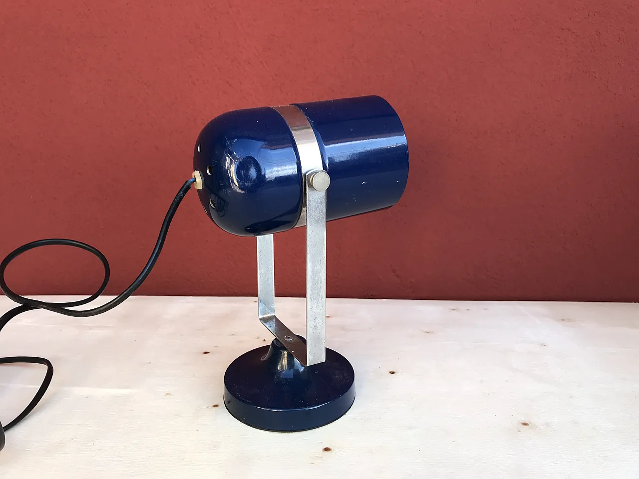Lamp by Stanislav Indra blue, 70s 10