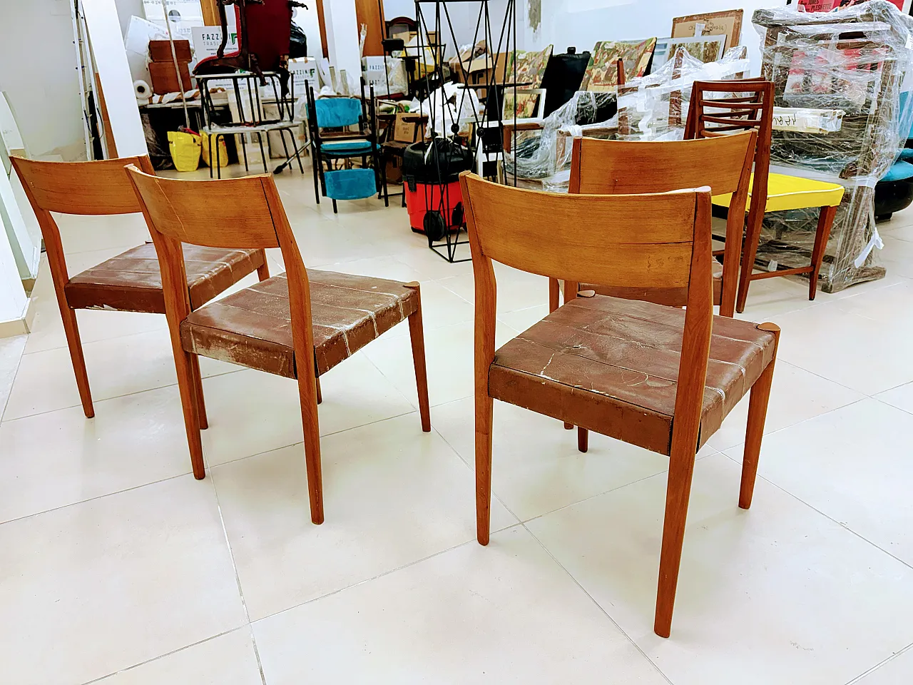 4 Chairs 77for J.L. By Niels Otto Mollers For Mobelfabrik Denmark 1960 11