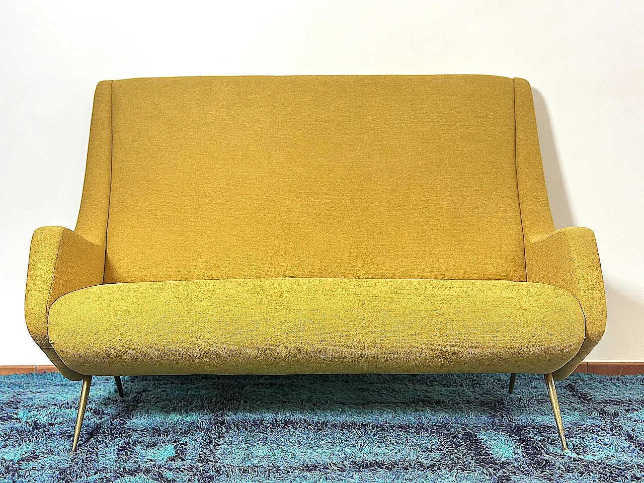 2 seater sofa by Aldo Morbelli for Isa Bergamo, 1950s 2
