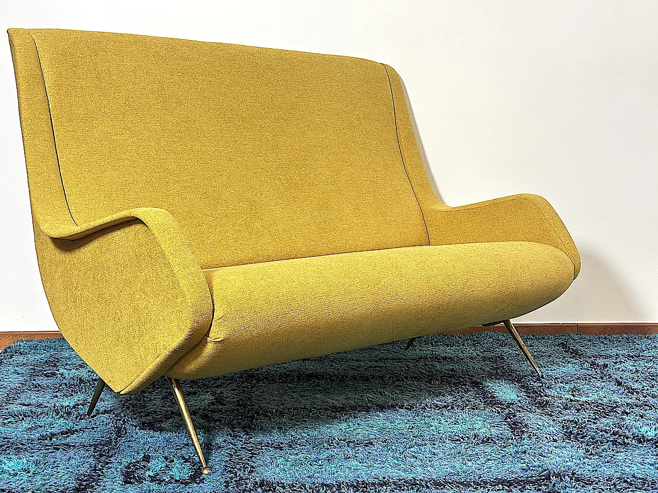 2 seater sofa by Aldo Morbelli for Isa Bergamo, 1950s 5