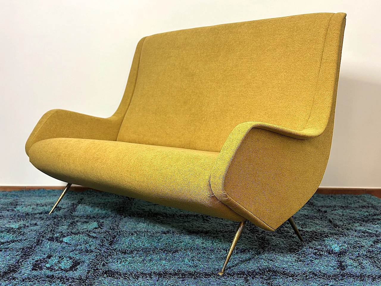 2 seater sofa by Aldo Morbelli for Isa Bergamo, 1950s 12