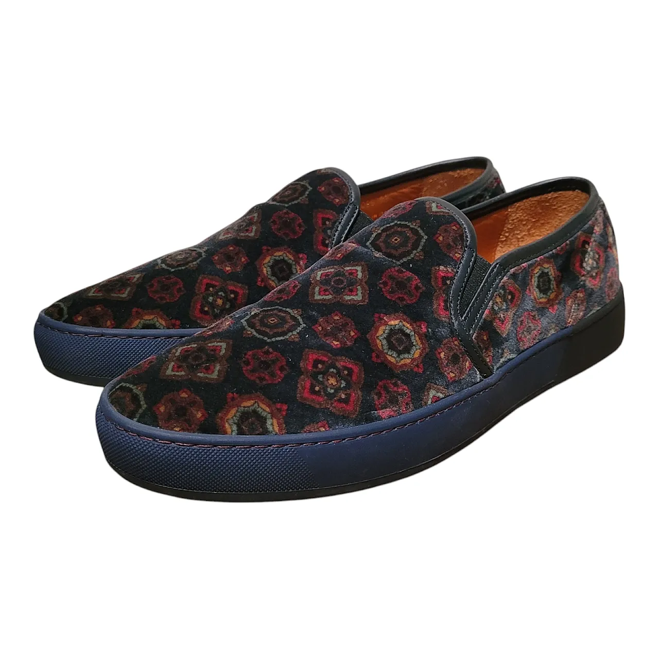 Scarpe slip-on in pelle e velluto Etro, Milano, anni 2000 1