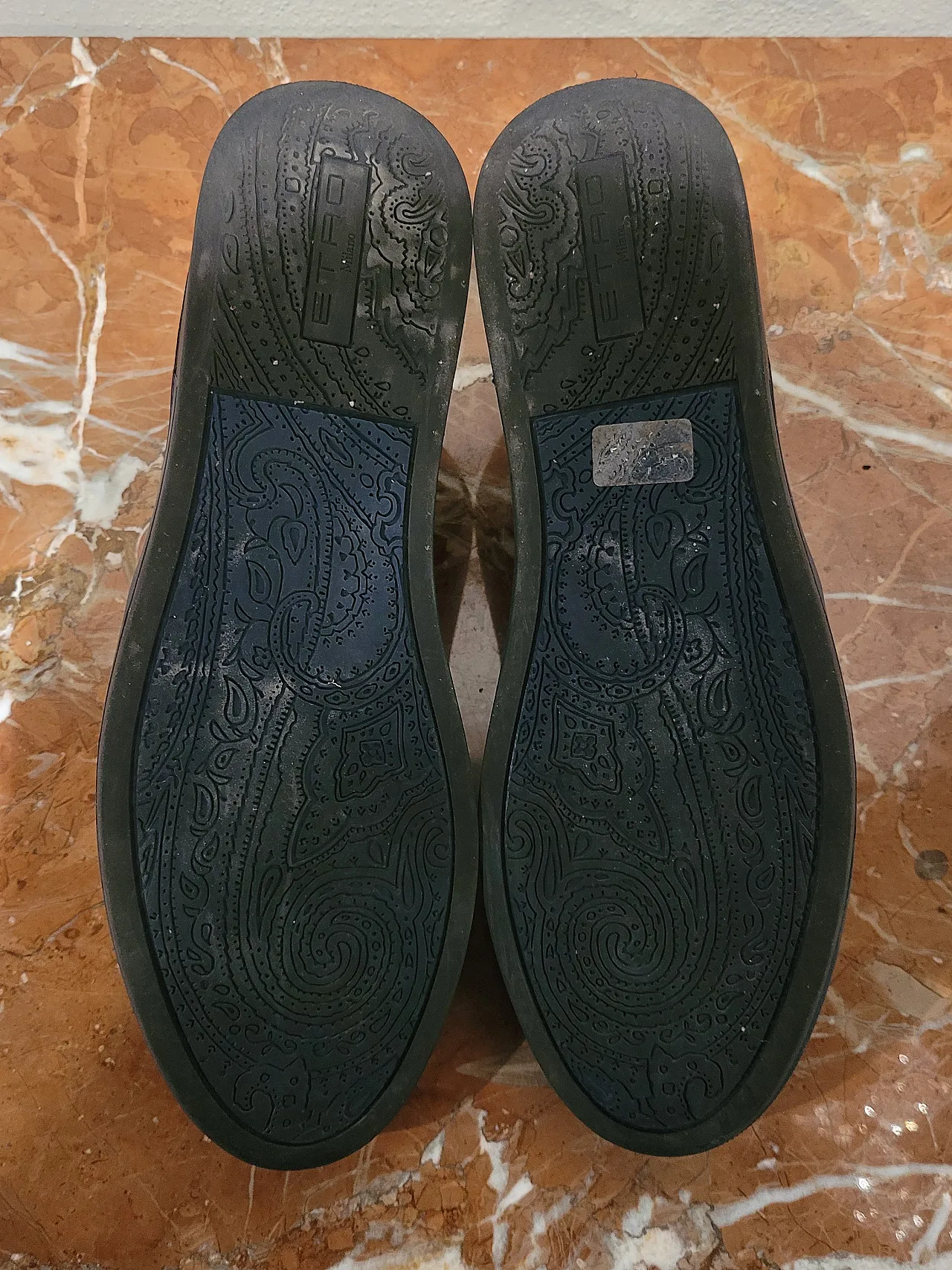 Scarpe slip-on in pelle e velluto Etro, Milano, anni 2000 8