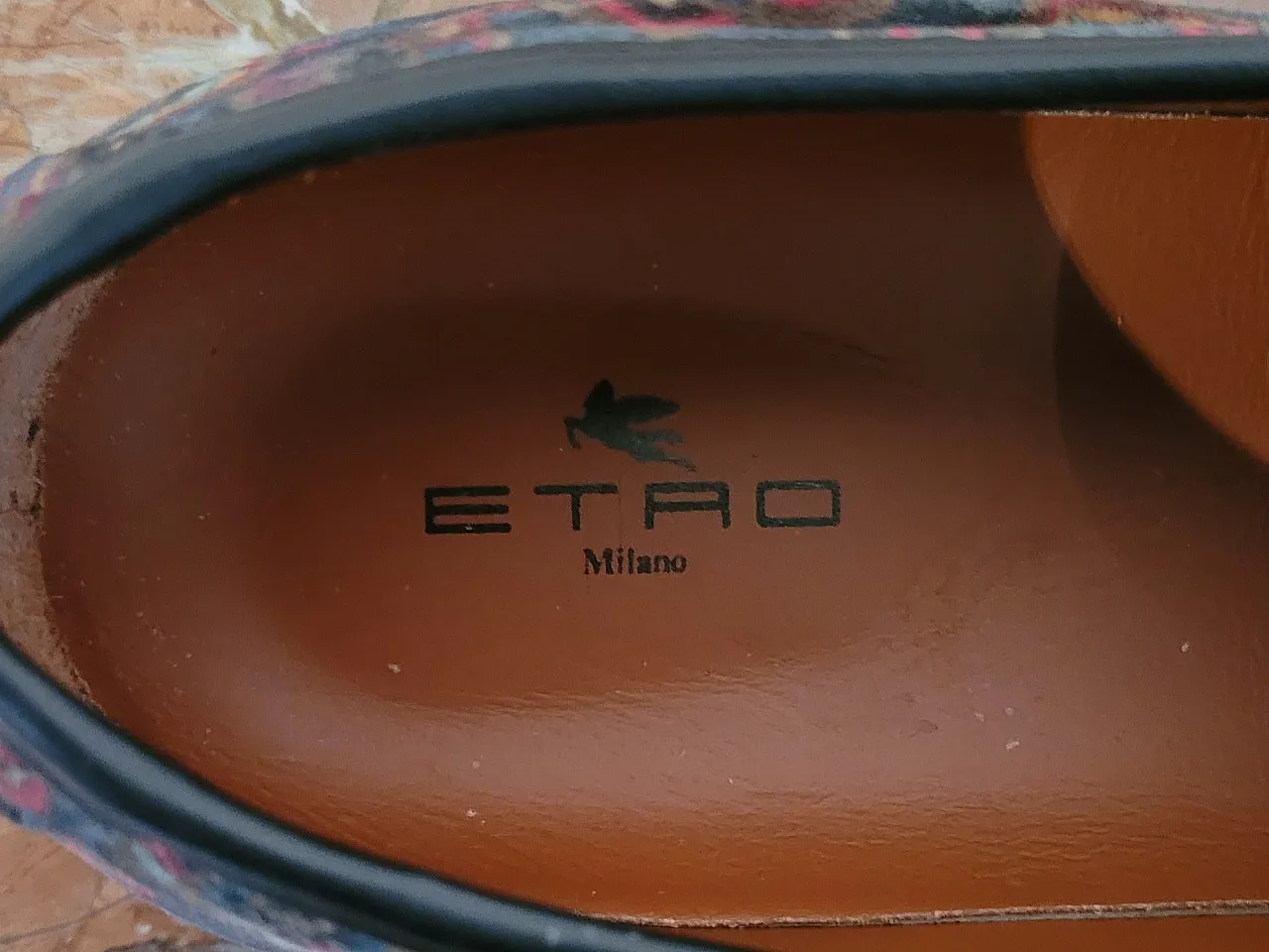 Scarpe slip-on in pelle e velluto Etro, Milano, anni 2000 9