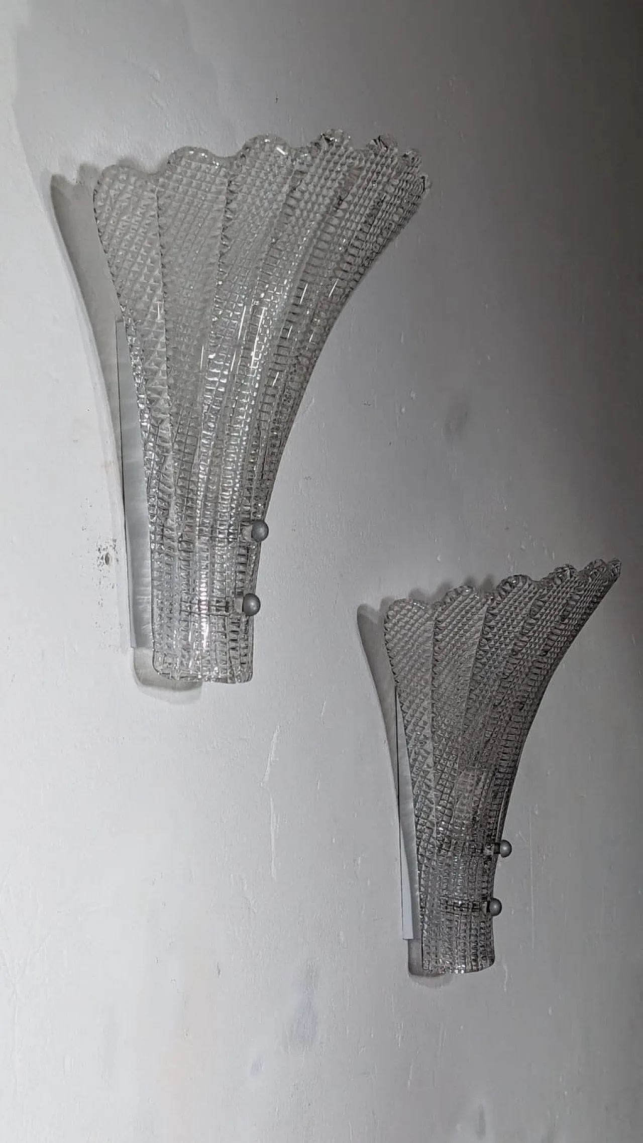 Murano Glass Wall Lamp by Barovier & Toso, 50s 1