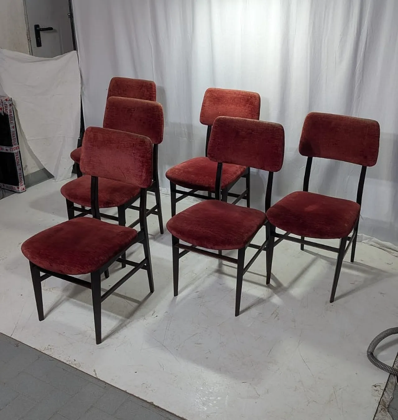 6 chairs by Vittorio Dassi, 50s 1