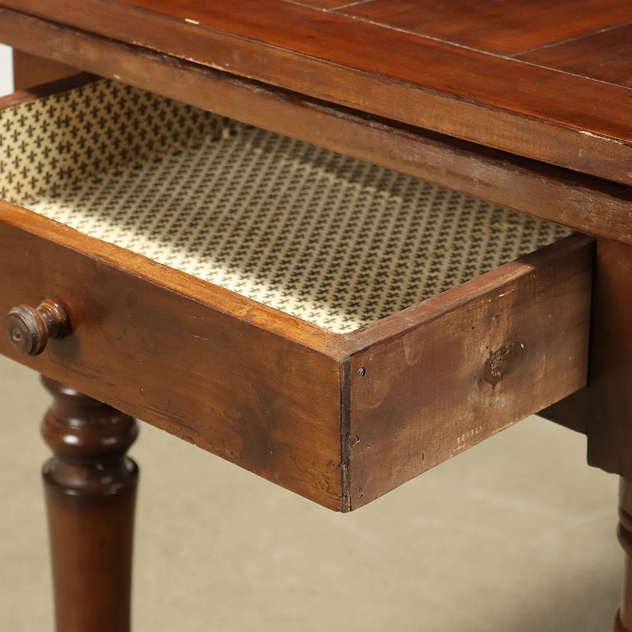 French wood flap table 4