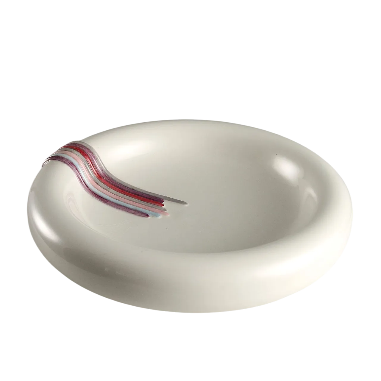 Glazed ceramic centerpiece with raised details, 20th century 9