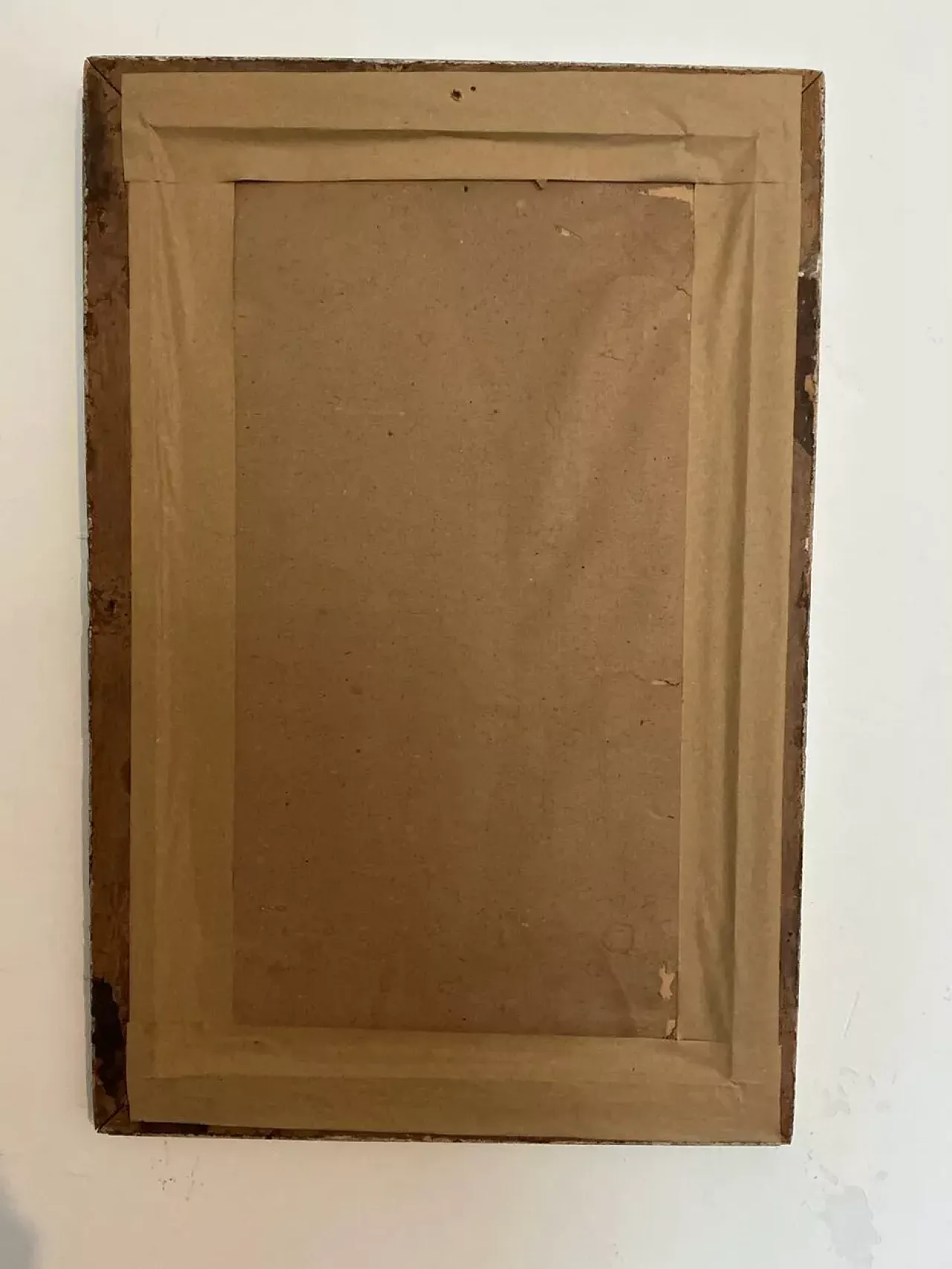 Pittura astratta modernista, olio su tela con cornice in legno, '900 3