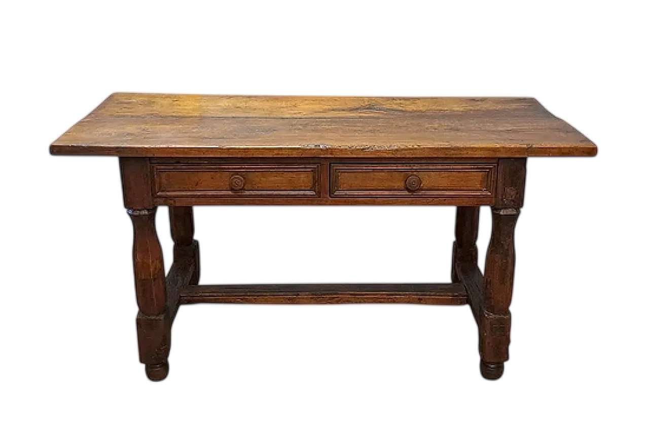 Solid walnut table, 17th century 10