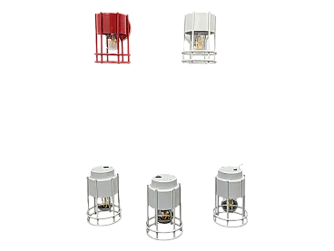 5 applique e plafoniere Martinelli Luce, 1970