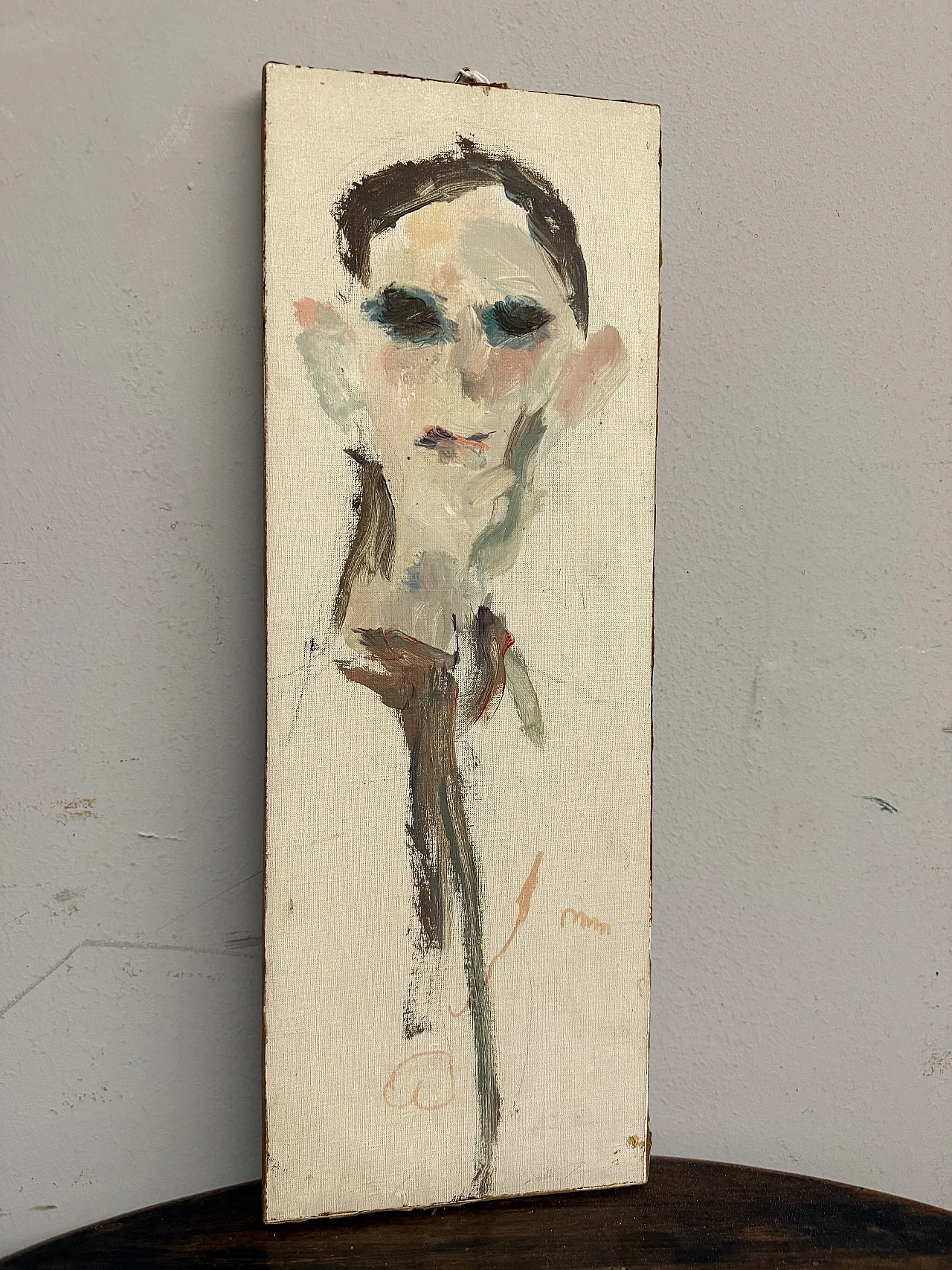 Ragazzo dipinto su tela di Ernesto Treccani. '900 1