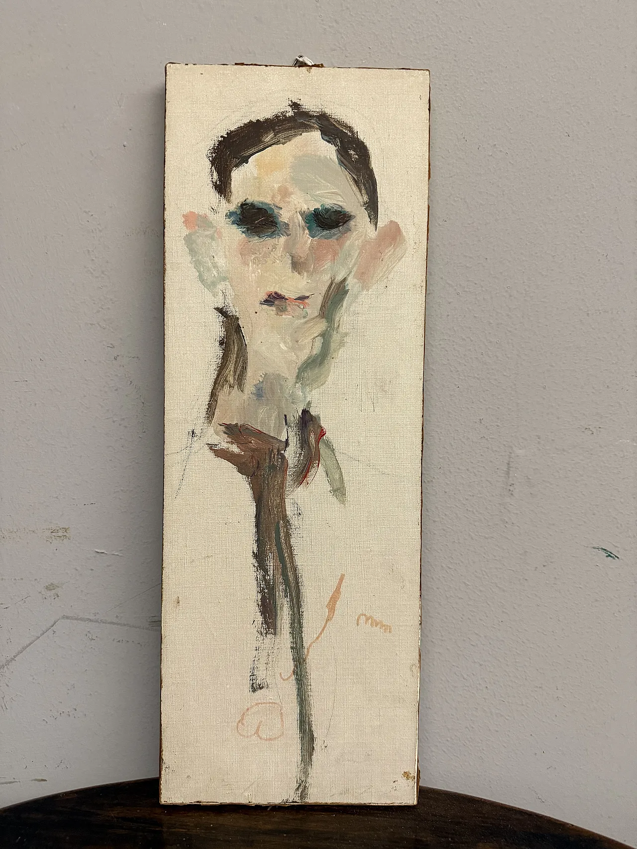 Ragazzo dipinto su tela di Ernesto Treccani. '900 2