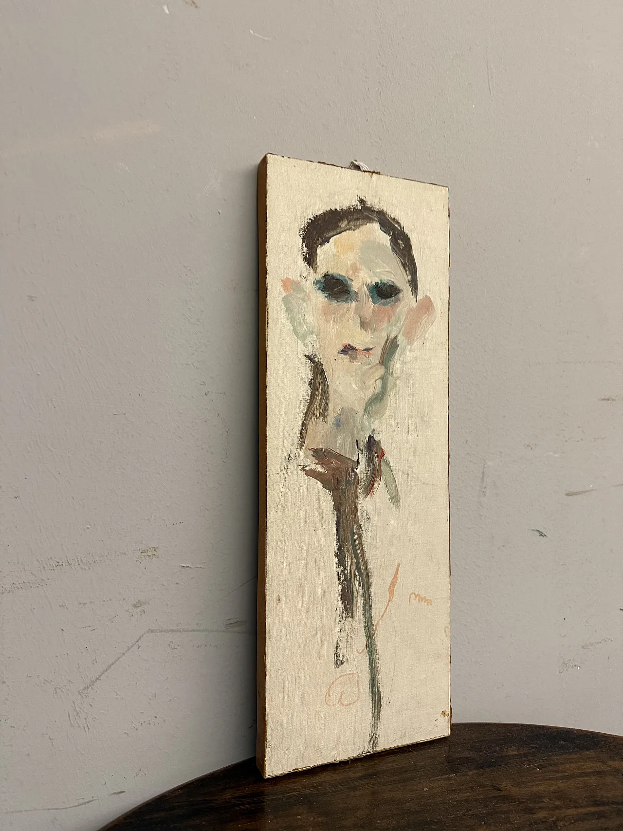 Ragazzo dipinto su tela di Ernesto Treccani. '900 3