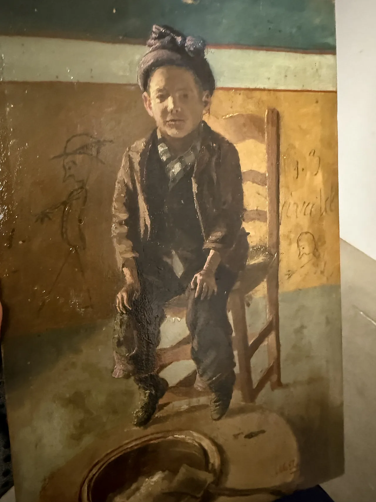 Olio su tavola '800, Bambino di Janotta Michele, '900 9