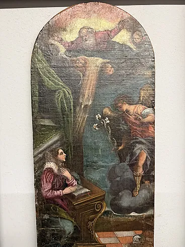 Sketch Announcement, for Altarpiece, oil on canvas, 17th century