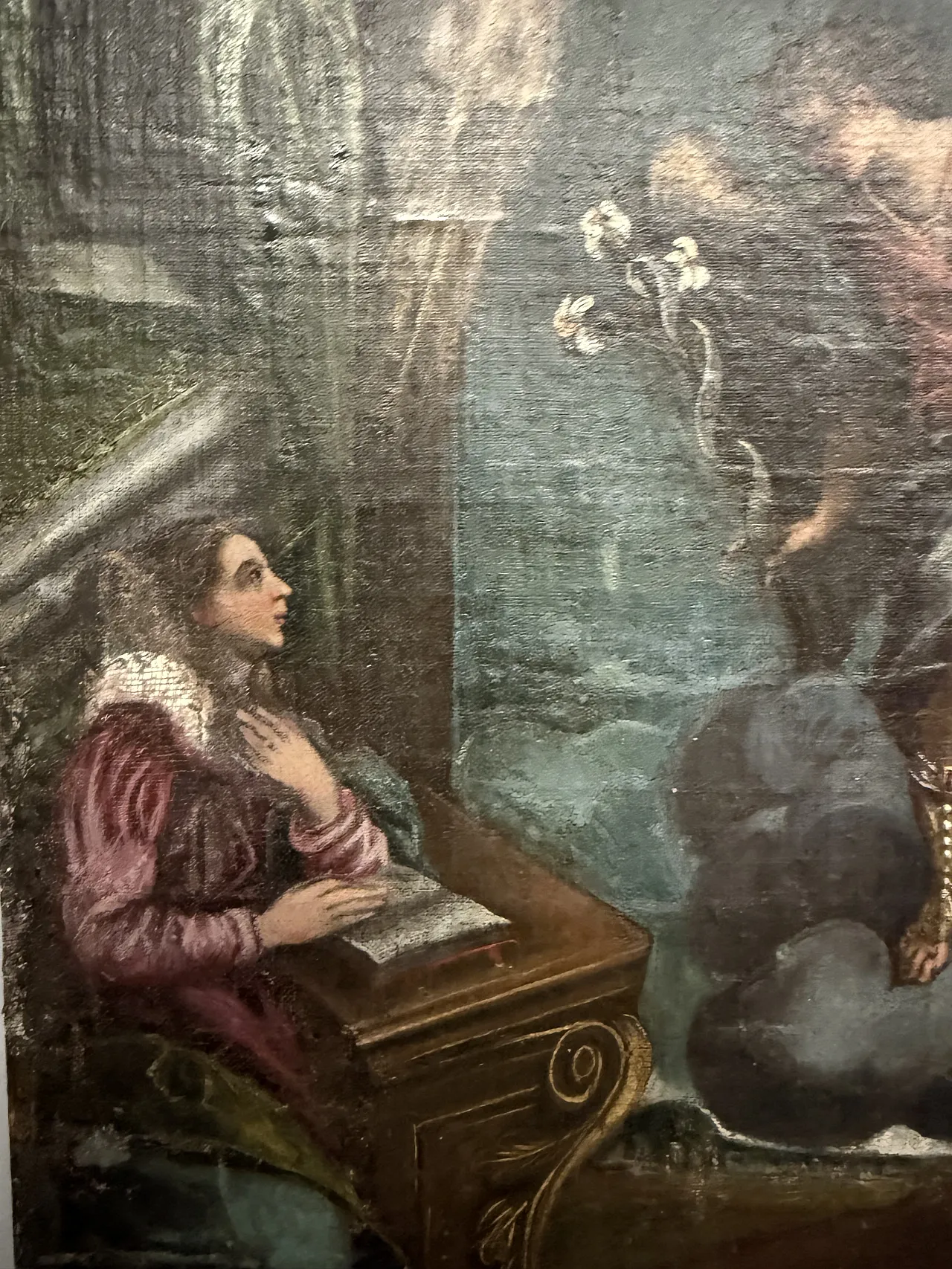 Sketch Announcement, for Altarpiece, oil on canvas, 17th century 4