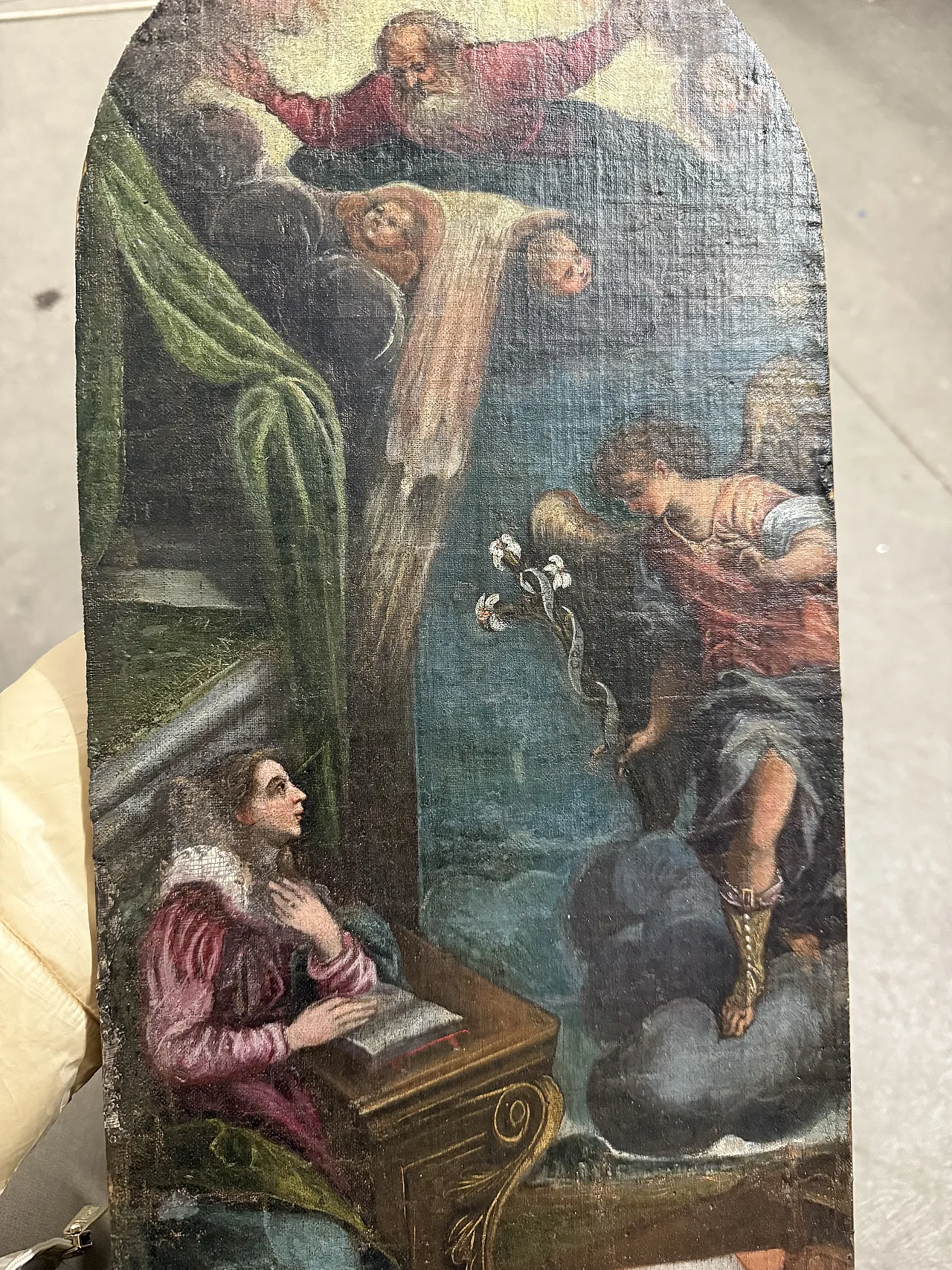 Sketch Announcement, for Altarpiece, oil on canvas, 17th century 5