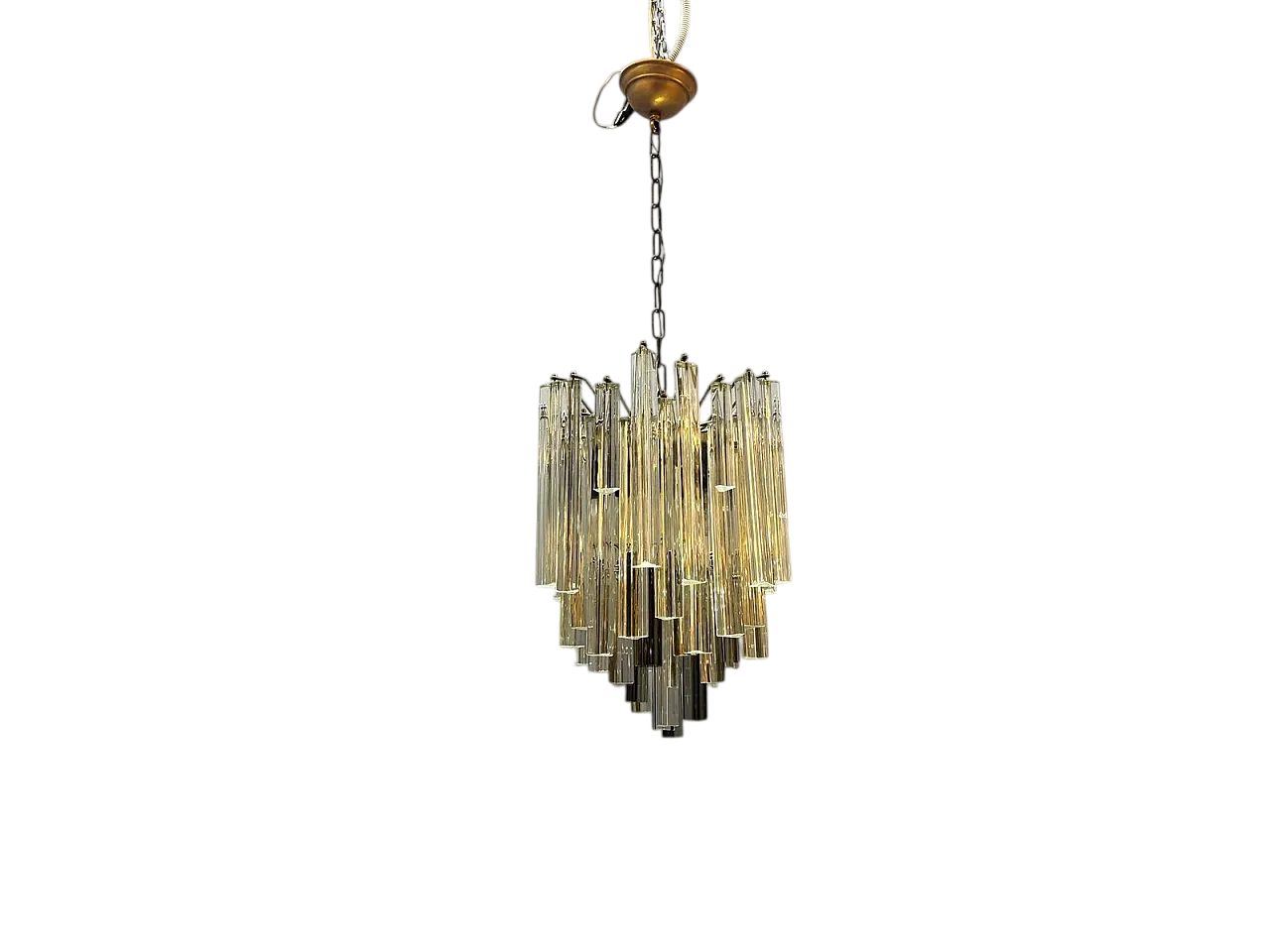 Lampadario Trilobi in vetro di Murano di Paolo Venini, anni '70 15