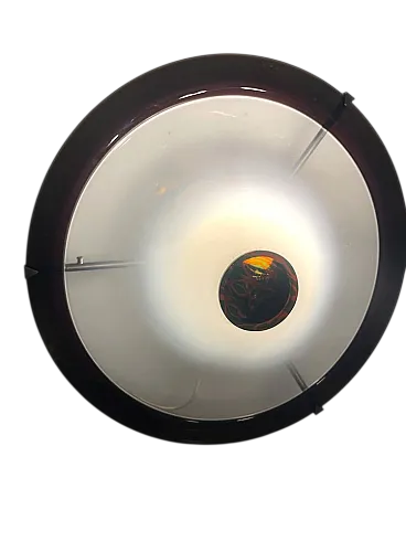 Murano Glass Flush Mount Lamp by Mila Schon for Zonca Voghera, 1980s