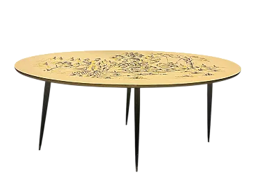 Vinyl coffee table, 1950s