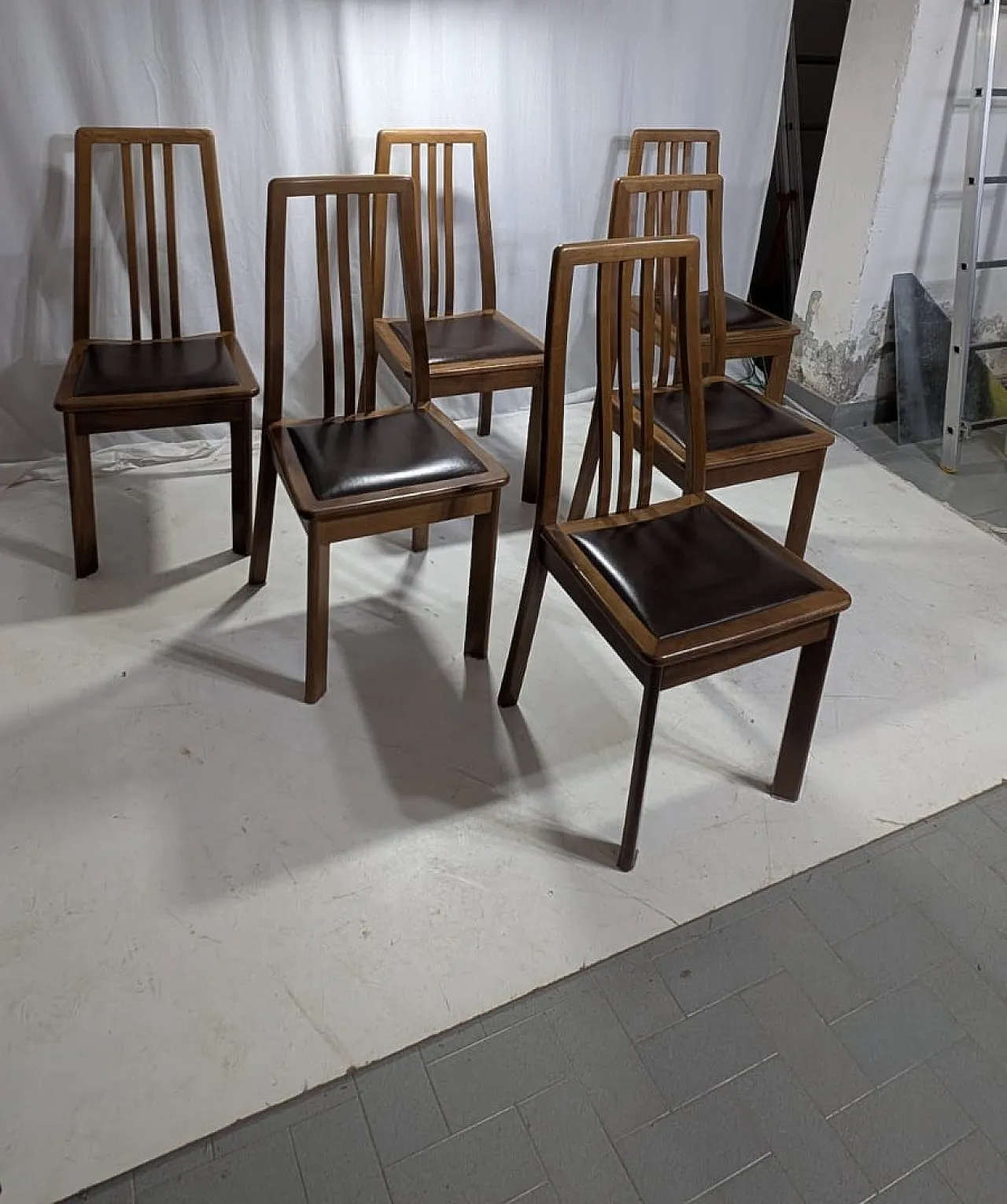 6 Dining Chairs by Mobilgirgi, 70s 2