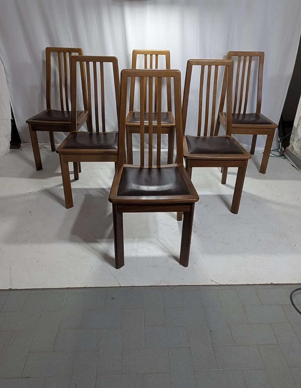 6 Dining Chairs by Mobilgirgi, 70s 3