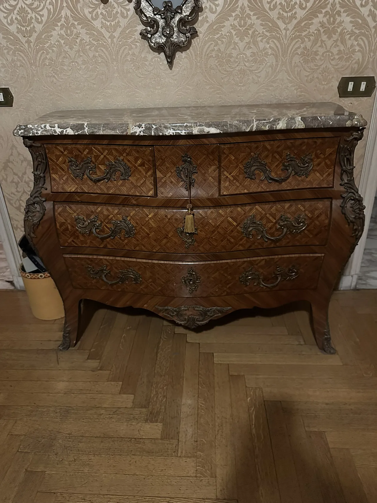 Cassettiera camera stile Luigi XV, '900 1