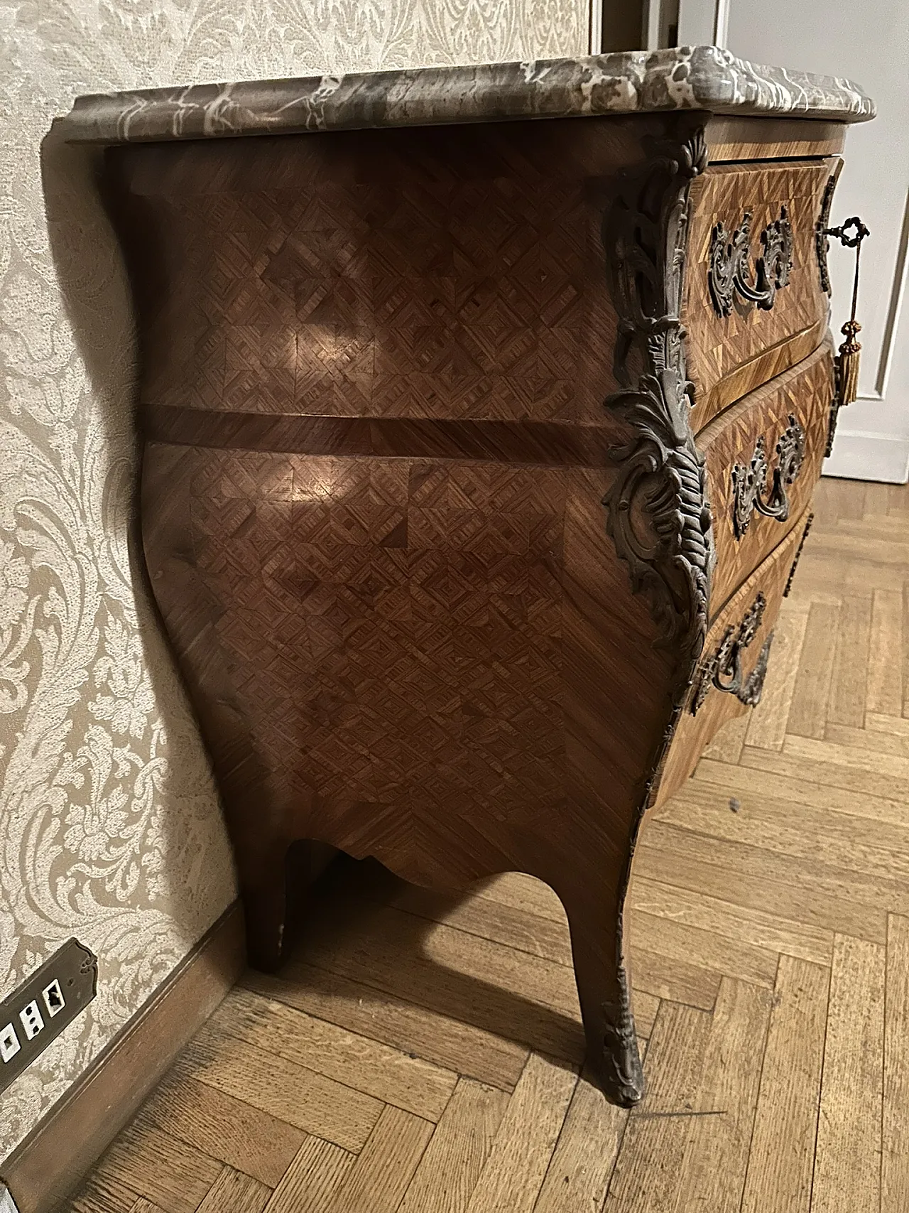 Cassettiera camera stile Luigi XV, '900 3