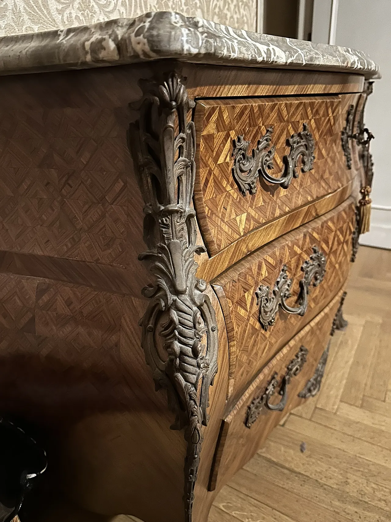 Cassettiera camera stile Luigi XV, '900 4