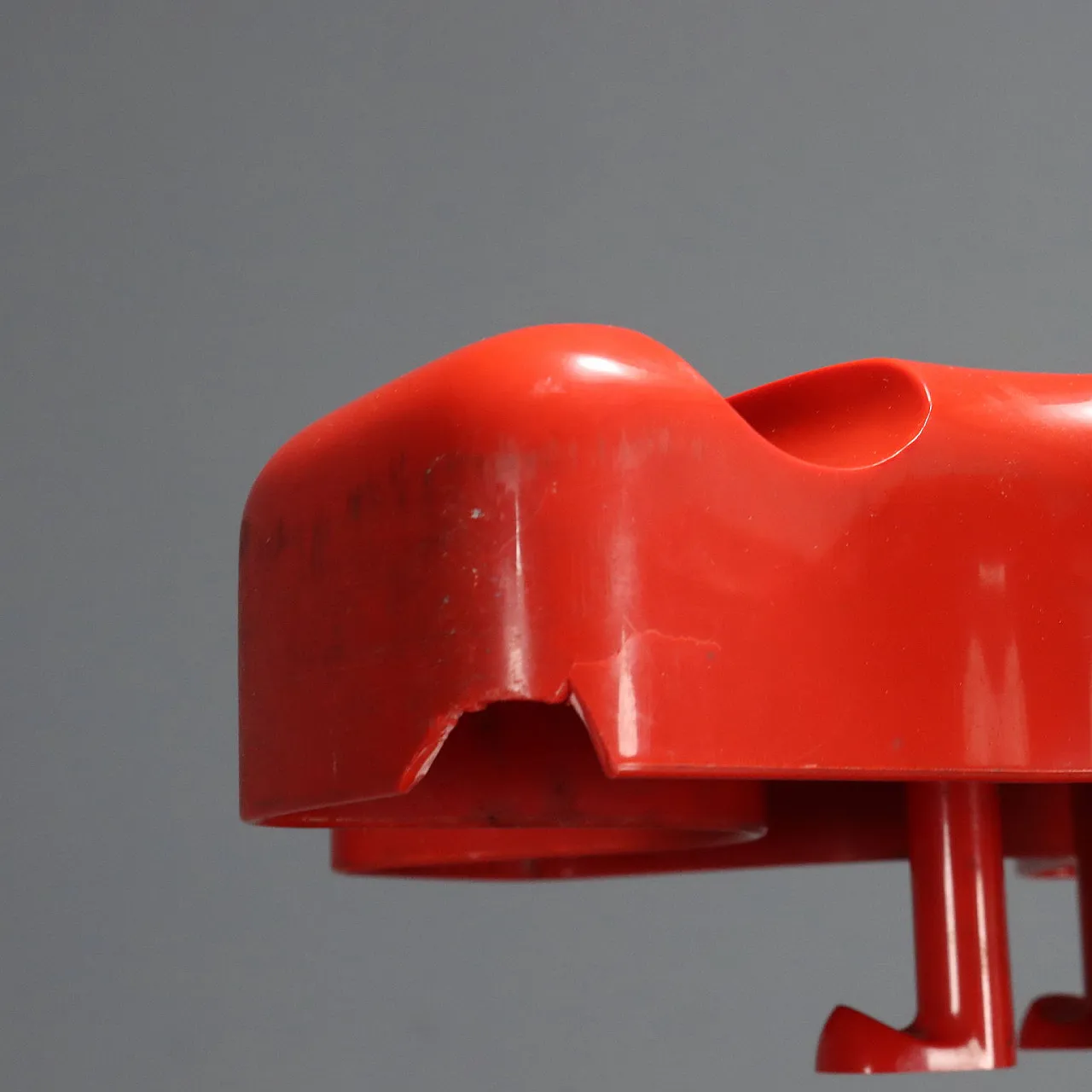 Coat rack with umbrella stand in plastic and metal, 20th century 5