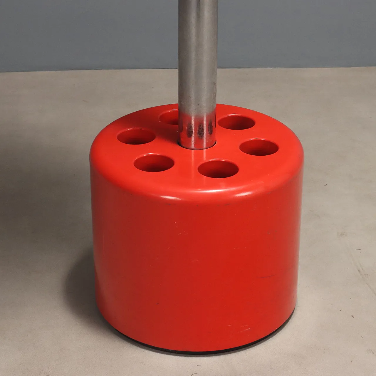 Coat rack with umbrella stand in plastic and metal, 20th century 10