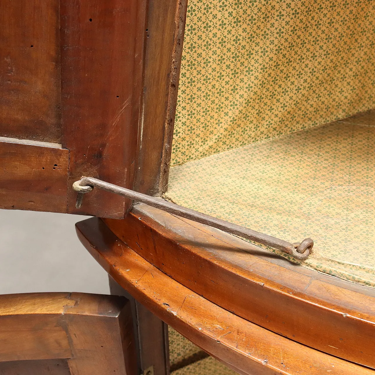Walnut and brass corner cabinet, 19th century 6